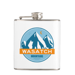 Wasatch Mountains Utah Hip Flask