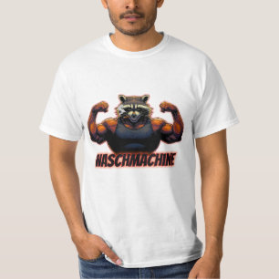 Waschmachine – Strong Raccoon Gym Design T-Shirt
