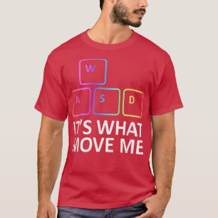 WASD Funny PC Video Gamer Shirt Gaming T-Shirt