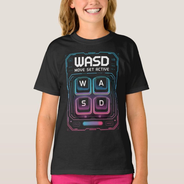 wasd pc gamer tshirts (Front)