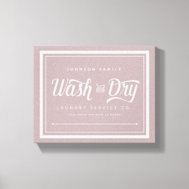 Wash and Dry Laundry Sign (Customise it!) (Front)