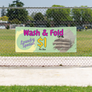 Wash And Fold Banner
