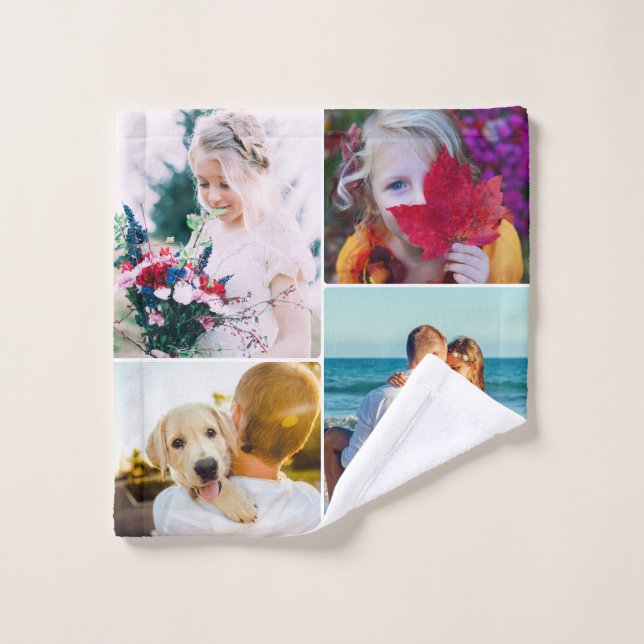 Wash Cloth 4 Photo Rounded Template (Wash Cloth)