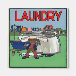 Wash Day Laundry Vintage Magnet