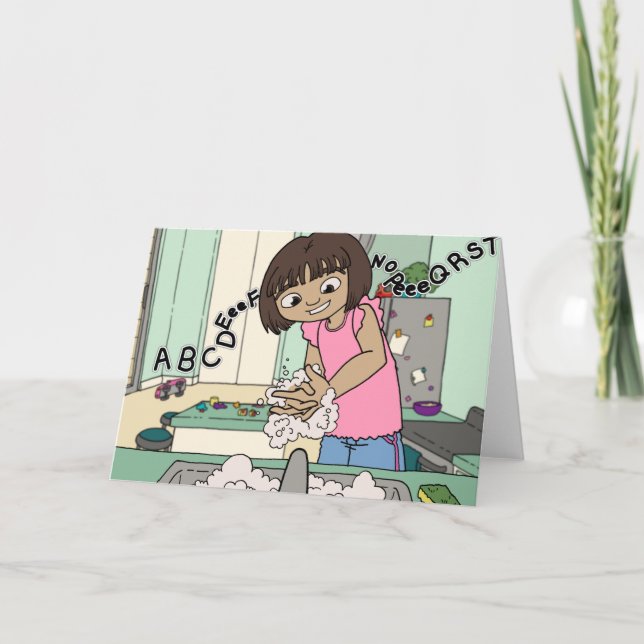 Wash Hands Card (Front)