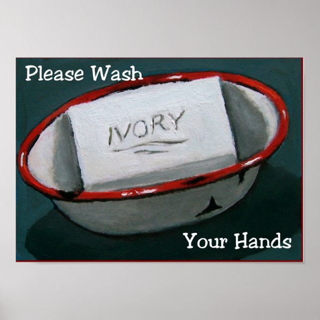 WASH HANDS: IVORY SOAP ART: PRINT (Front)