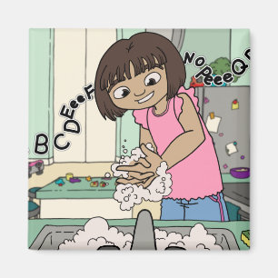 Wash Hands Magnet