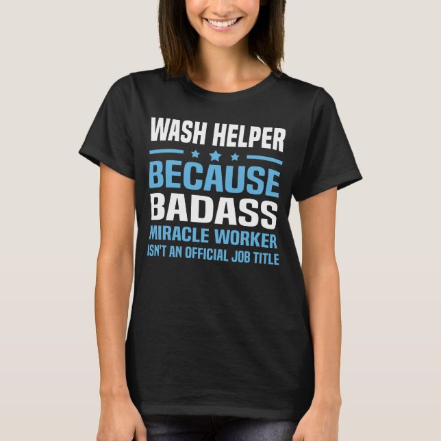 Wash Helper T-Shirt (Front)