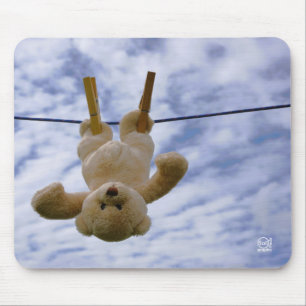 Wash line with cubob boar hanging to dry. mouse pad