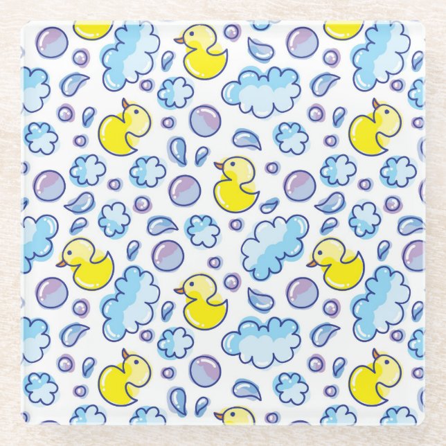 wash pattern glass coaster (Front)