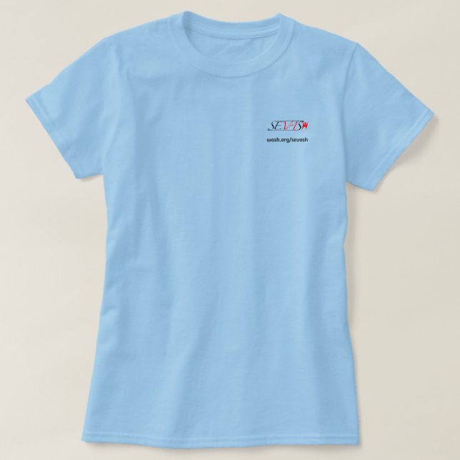 WASH SEVASH black logo T-Shirt (Design Front)