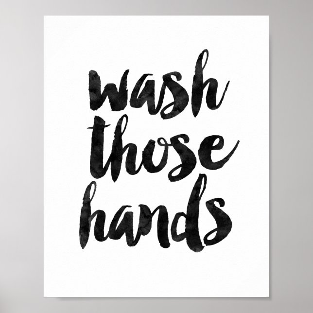 Wash Those Hands Poster (Front)