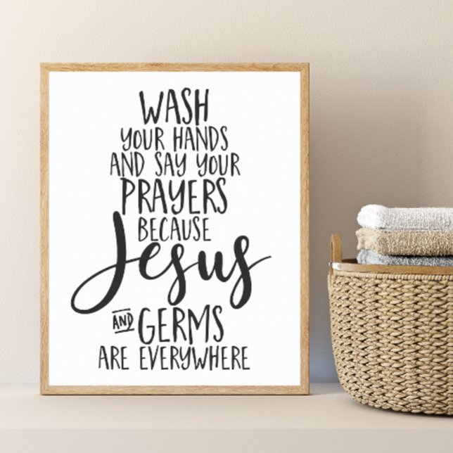 Wash Your Hands and Say Your Prayers Poster (Creator Uploaded)