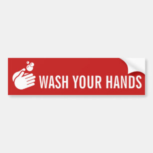 Wash Your Hands - Hand Washing Coronavirus & Flu Bumper Sticker