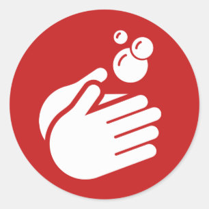 Wash Your Hands - Hand Washing Coronavirus & Flu Classic Round Sticker