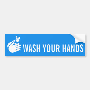 Wash Your Hands - Hand Washing Doctor Nurse & Flu Bumper Sticker
