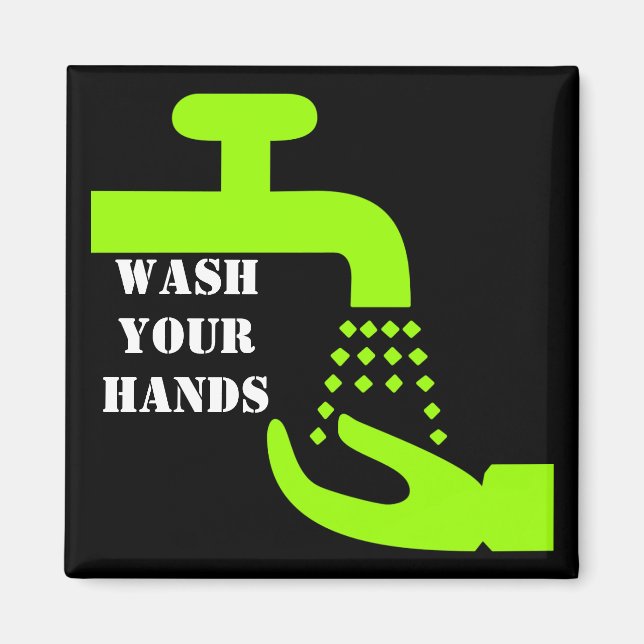Wash Your Hands Magnet (Front)