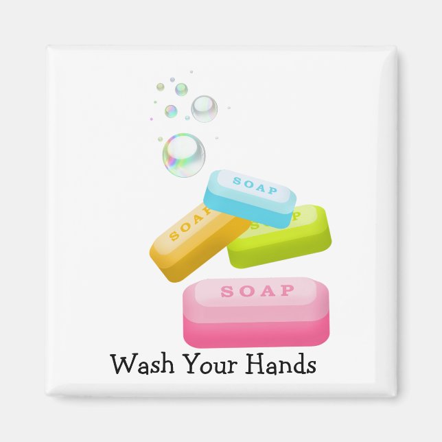 Wash Your Hands Magnet (Front)
