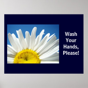 Wash Your Hands Please! Health School poster