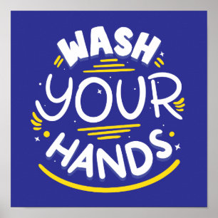 Wash Your Hands   Stay Well Stay Safe Poster