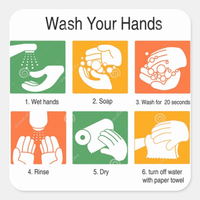 Wash Your Hands Sticker (Front)