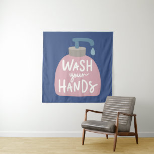 Wash Your Hands Tapestry