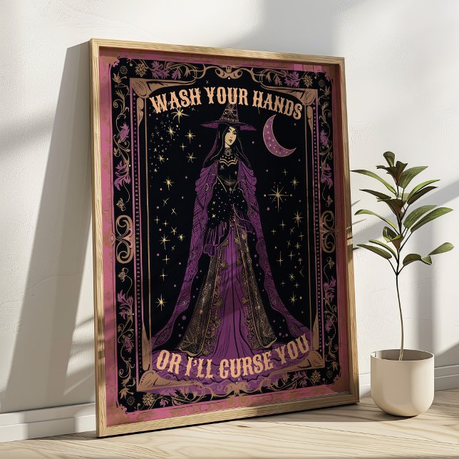 Wash Your Hands Tarot Card Witchy Bathroom  Poster (Creator Uploaded)