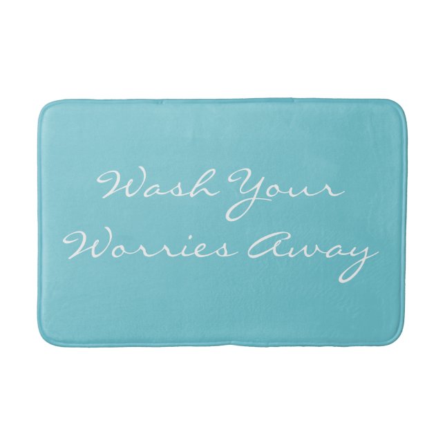 Wash Your Worries Away Bath Matt Bath Mat (Front)
