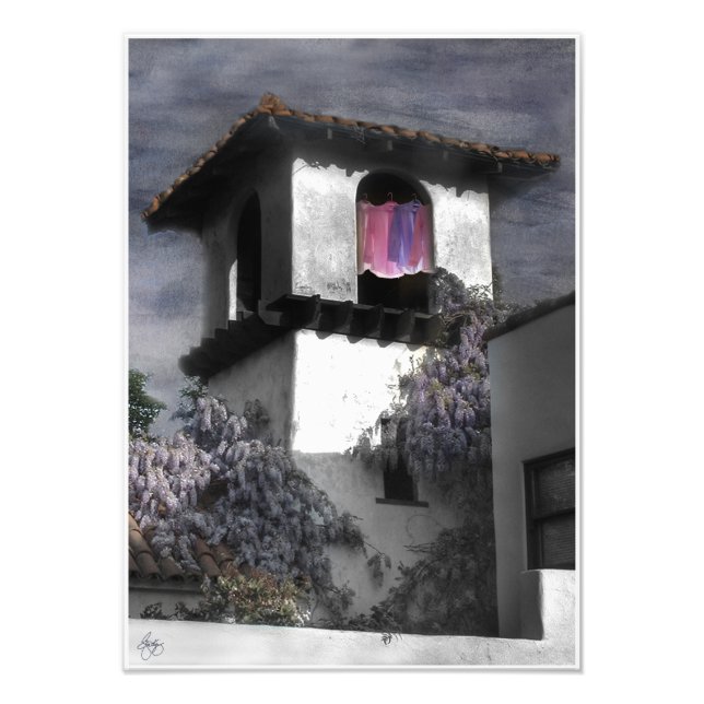 Washday in the Tall Tower Open Edition Print (Front)