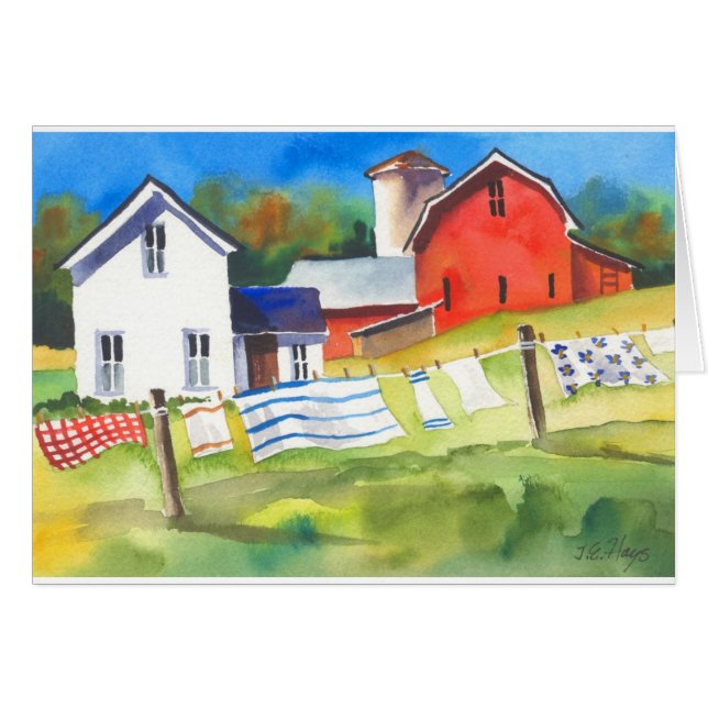 Washday on the Farm (Front Horizontal)