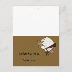 Washed Ashore Table Tent Postcard