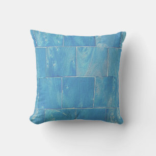 Washed Blue Siding Cushion