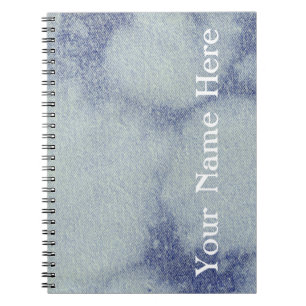 Washed Denim Design #1 @ Emporio Moffa Spiral Notebook