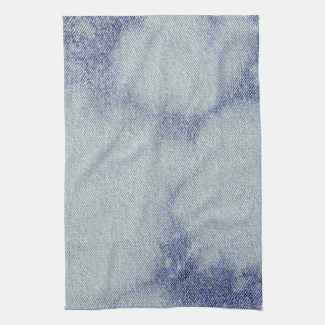 Washed Denim Design #1 @ Emporio Moffa Tea Towel (Vertical)