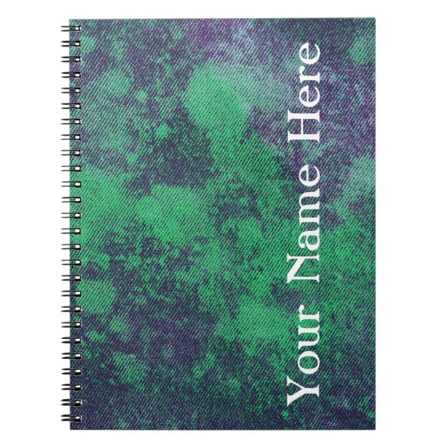 Washed Denim Design #2 @ Emporio Moffa Spiral Notebook (Front)