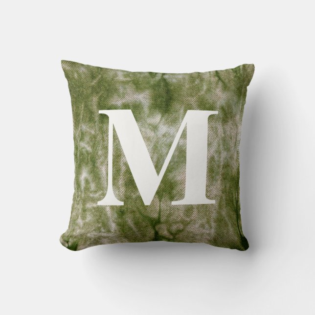 Washed Denim Design #3 with Monogram Cushion (Front)