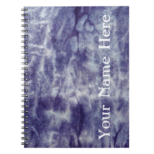 Washed Denim Design #6 @ Emporio Moffa Spiral Notebook (Front)