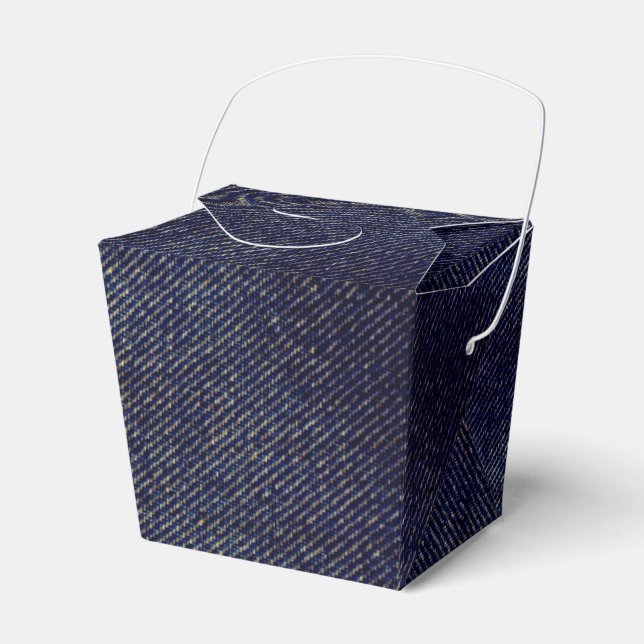 Washed Denim Design #7 @ Emporio Moffa Favour Box (Front Side)