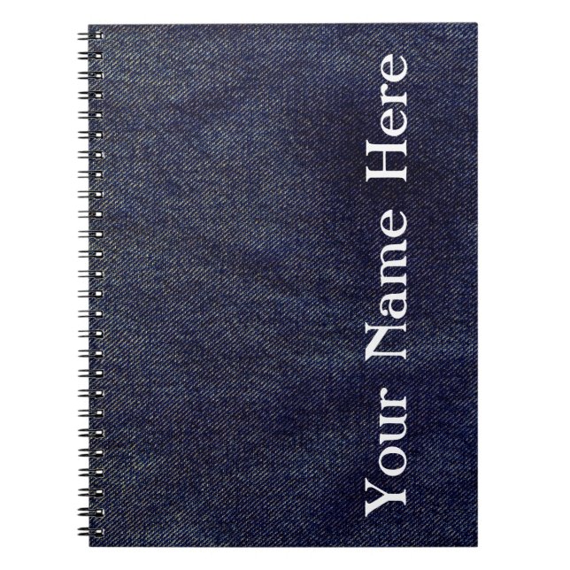 Washed Denim Design #7 @ Emporio Moffa Spiral Notebook (Front)