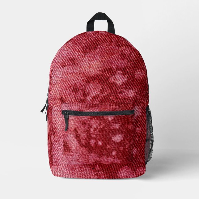Washed Denim Design No. 10 @ Emporio Moffa Printed Backpack (Front)