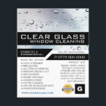 Washed Window, Window Cleaning Advertising Flyer<br><div class="desc">Washed Window,  Window Cleaner,  Cleaning Service Advertising Flyer by The Business Card Store.</div>