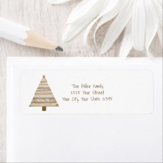 Washi Tape Christmas Tree Return Address