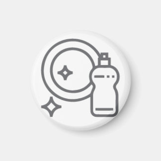 Washing Activity button Domestic Work Magnet