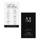 Washing Care Instructions Minimalist Logo Clothing