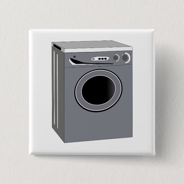 Washing Machine 15 Cm Square Badge (Front)