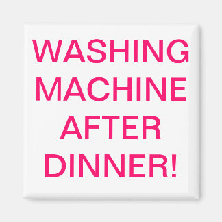 washing machine after dinner magnet