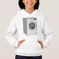 Washing machine cartoon illustration