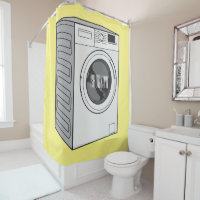 Washing machine cartoon illustration