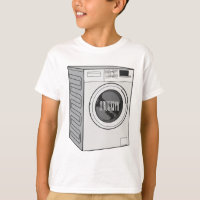 Washing machine cartoon illustration 