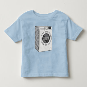 Washing machine cartoon illustration toddler T-Shirt